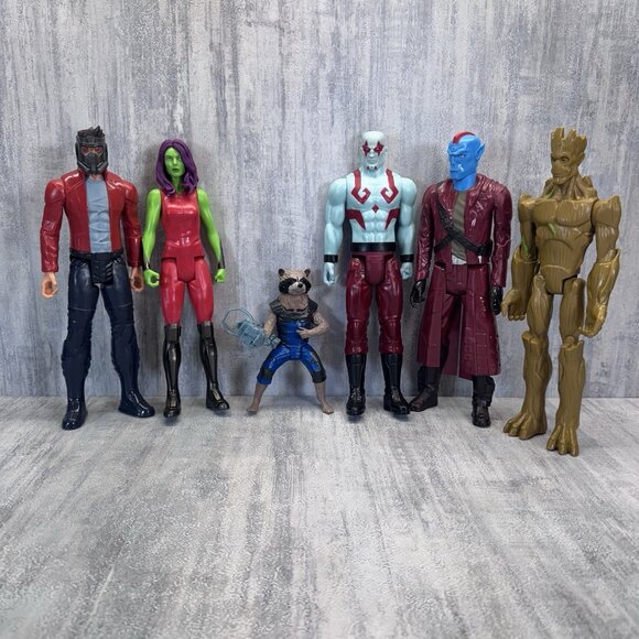 Marvel Titan Hero Series 11” Guardians Galaxy Gamora Groot Star Lord Rocket - Picture 1 of 7